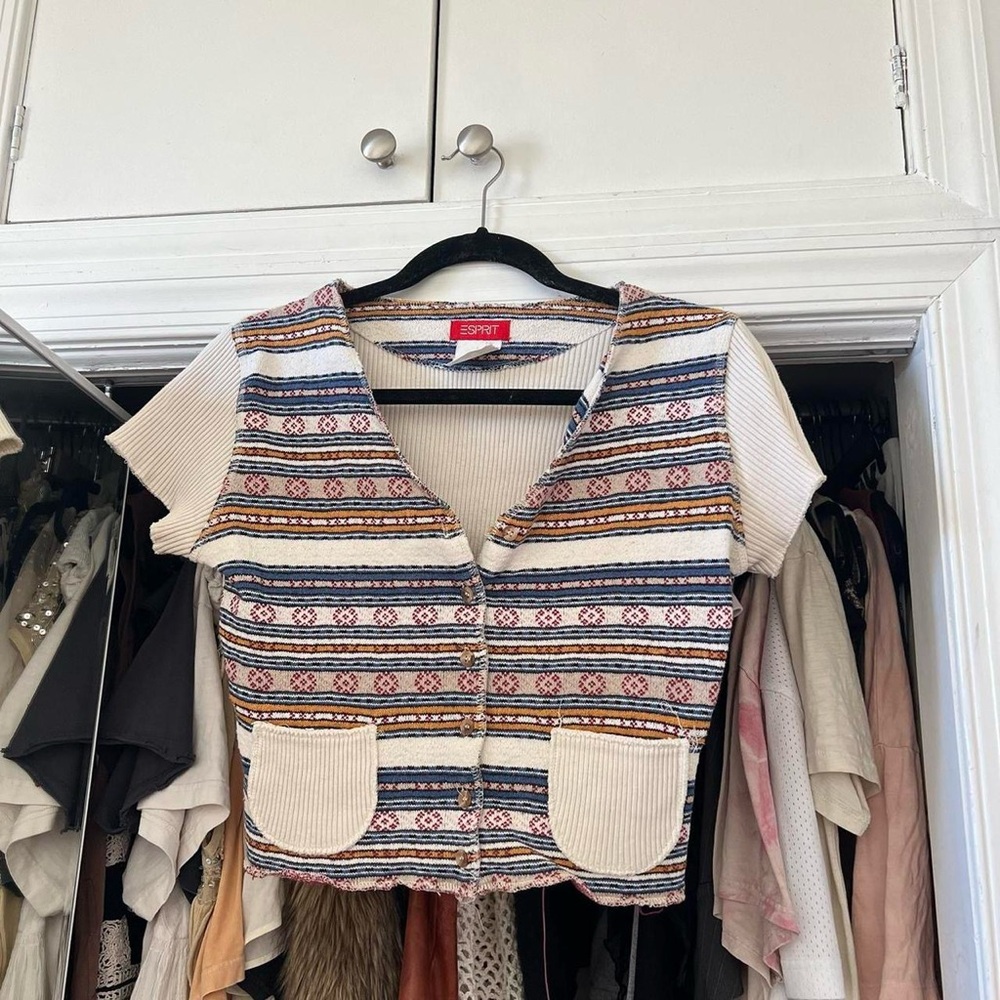 Esprit Striped Knit Top